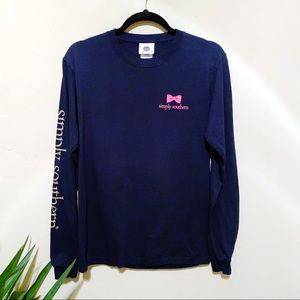 Simply Southern Navy T-shirt Small